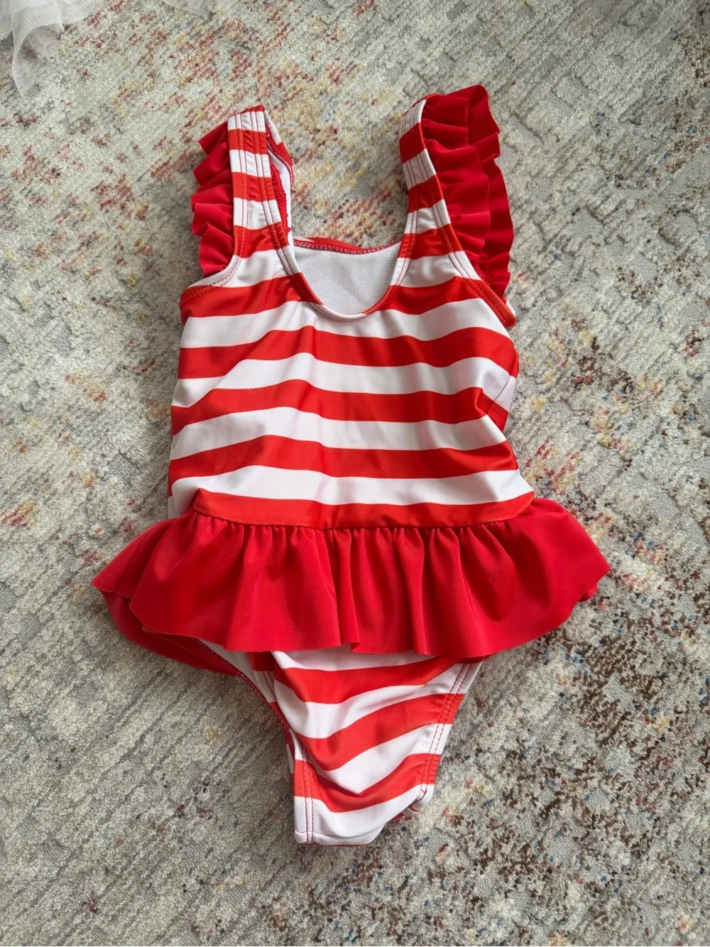 Elmo Sesame Street Girls One-Piece Swimsuit, 3T